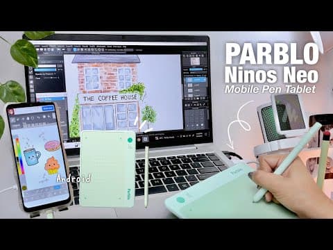 Parblo Ninos Neo 📱 Budget Mobile Drawing Tablet – Unboxing & Honest Review ❤︎  Emmy Lou