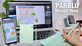Parblo Ninos Neo 📱 Budget Mobile Drawing Tablet – Unboxing & Honest Review ❤︎  Emmy Lou