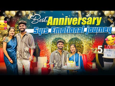 Best Anniversary Vlog❤️ Ma 5yrs Journey Share Chesthu Emotional Ayyamu 🥹