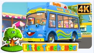 Wheels On The Bus Nursery Rhyme + Kids Songs
