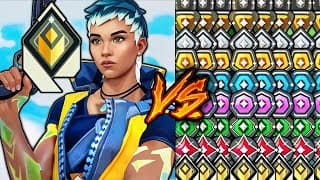 1 Radiant Waylay Vs 3 Of Every Rank In Valorant!