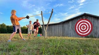 Building A Giant Slingshot With Ollie & Finn!