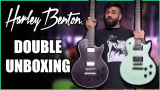 Double Harley Benton Guitar Unboxing! (this Baritone Is Crazy...)