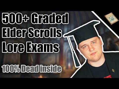 I Had My Viewers Take A Tes Lore Exam, Here Are The Results