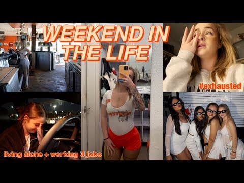 Weekend In The Life: 23-year-old Living Alone With 3 Jobs *trying To Balance Life*