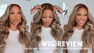 Yolissa Hair: Pre Curled Blonde Highlight Wig Review | Beginner Friendly Easy Install