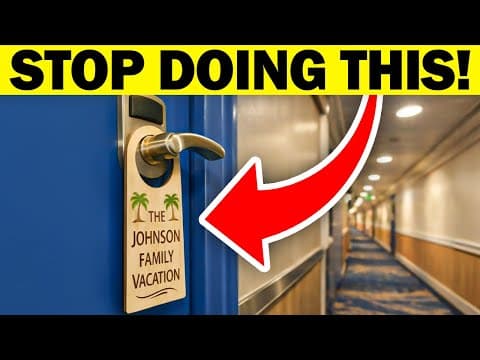 How Cruise Thieves Pick Their Next Victims (avoid This Mistake!)