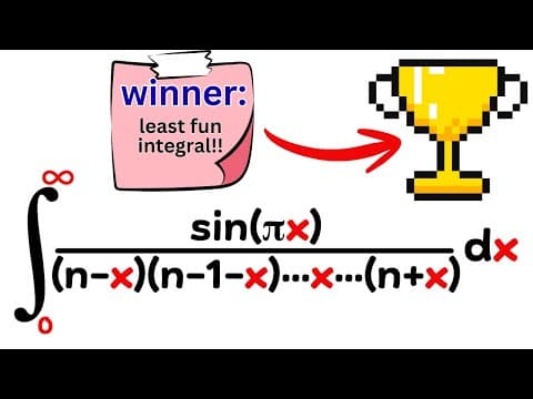 The Gnarliest Integral On The Channel In A Long Time....