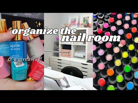 Nail Room Organization! 💅🏻🧹 Productive Day, Clean With Me
