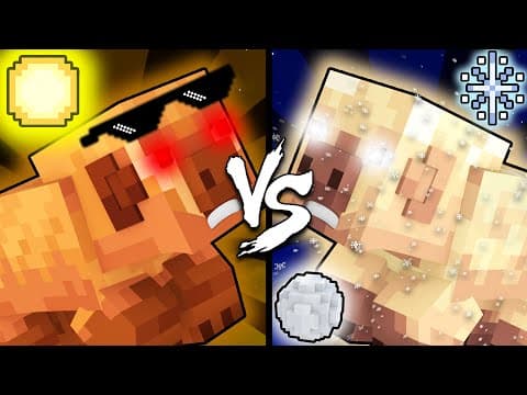 Warm Pig Vs. Cold Pig - Minecraft