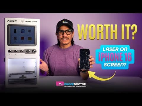 Using The Tbk 958ze Uv Laser On An Iphone 16 Front Screen – Is It Worth It