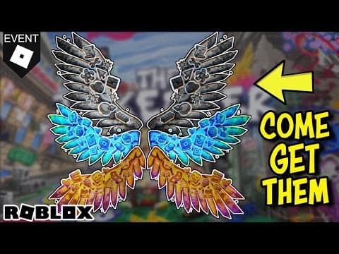 🔴launching Wings (hype, Velocity, Genius) For The Takeover Event  - Roblox Free Items!