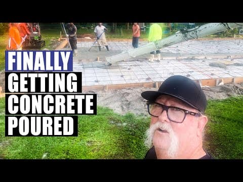 Finally Getting The Concrete Poured For My New Shop!