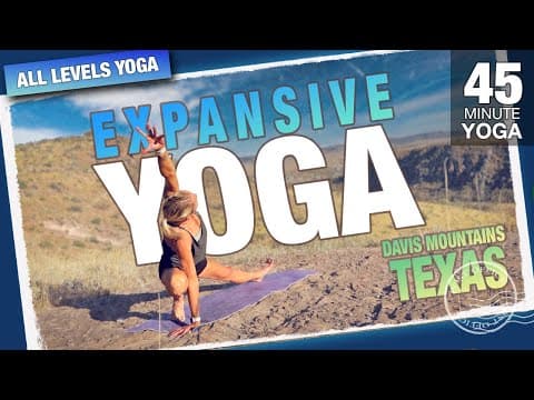 Expansive Yoga Class At Davis Mountains State Park In Texas - Five Parks Yoga