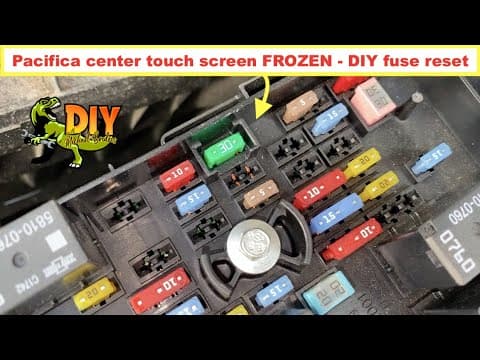 Chrysler Pacifica Center Counsil Screen Frozen - Reset Uconnect Fuse F76
