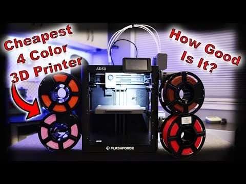 Flashforge Ad5x - The Cheapest 4 Color 3d Printer