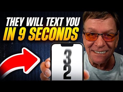 Only 9 Seconds To Get Your Specific Person To Text You