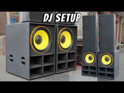 Dj Setup 5000w Audiotone Bass With 4000w Zypher Labs Top Dj Amplifier