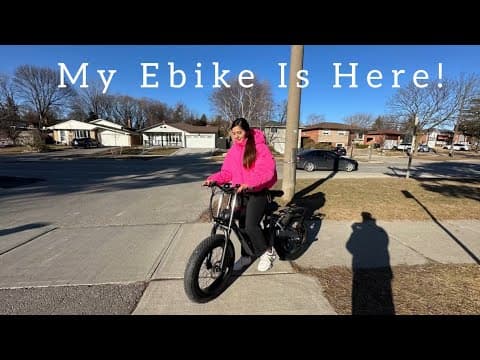 Finally Got My E-bike | My Very First Bike In Canada | Canada Vlogs