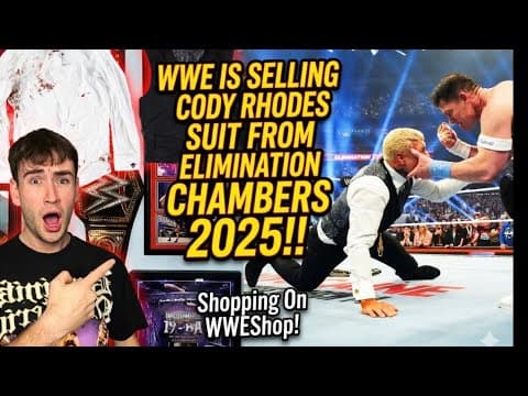 Wwe Is Selling Cody Rhodes Suit From Elimination Chambers 2025!! | Shopping On Wweshop!