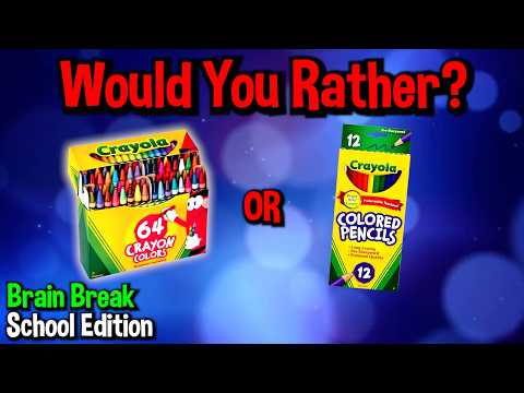 Would You Rather? Workout! (school Edition) - Family Fun Fitness Activity - Brain Break