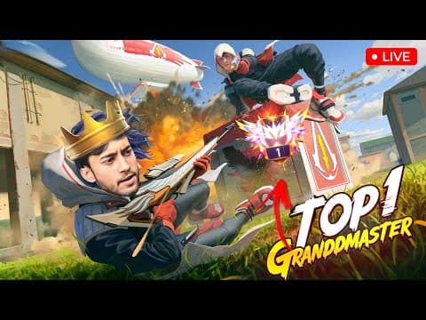 Aaj Finally Grandmaster 🔥😎  Garena Free Fire #freefirelive
