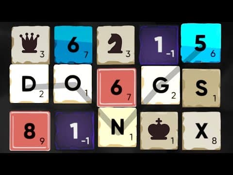 Scrabble, But With Numbers And Chess Pieces - Cursed Words