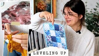 New Craft Adventures: First Time Quilting, Sweater Blocking, & Knitting Updates! 🧶🧵