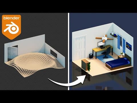 How To Animate An Isometric Room In Blender | Tutorial