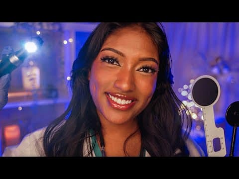ASMR | Relaxing Sleep Clinic (Cranial Nerve Exam, Eye Exam, Measuring, Medical Roleplay for Sleep)