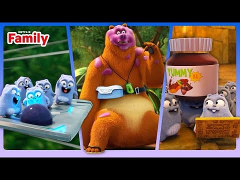 5+ Minutes of CHAOS from Grizzy and the Lemmings | Netflix Family