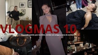 Vlogmas 10- Buscando Vestido Para Los Idolo, Comida Con Amigas Y Cena De Navidad| Carlota Grande♡