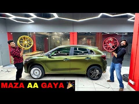 Finally My Baleno Got Very Special Design Alloy Wheels 🎉 | Baleno 2024 Modification | Alloy Wheels