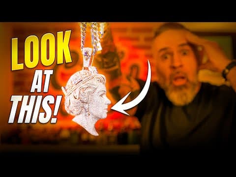 Crazy Queen Elizabeth Pendant On A Budget — Inspired By Central Cee! | Adamans Jewelry