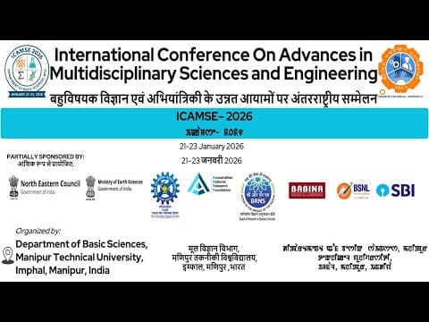 Evening || International Conference On Advances In Multidisciplinary Sciences And Engineering