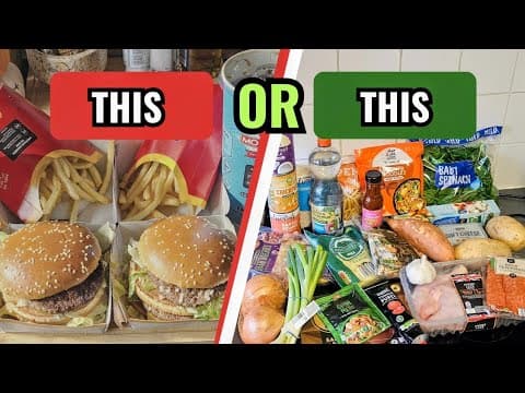 One Mcdonald’s Order Or 5 Days Of Homemade Meals?! (budget Food Challenge) + Bonus Meal!