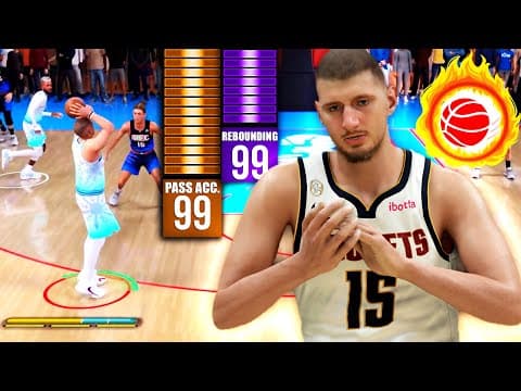 Nikola Jokic Build + 99 Pass Accuracy & Dish Master Is The Best Center For Random Rec!