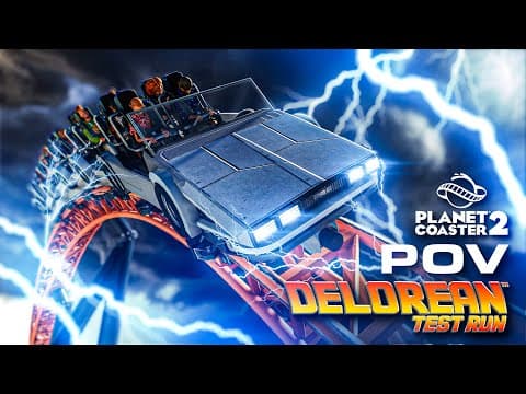 Delorean: Test Run! - Coaster Pov (planet Coaster)