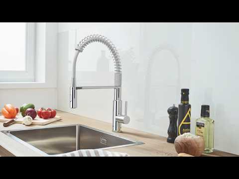Get Restaurant-kitchen Performance At Home With The Stylish Grohe Get Single-lever Kitchen Tap