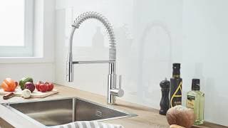 Get Restaurant-kitchen Performance At Home With The Stylish Grohe Get Single-lever Kitchen Tap