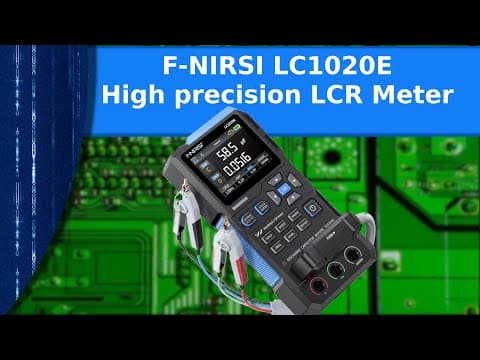 Electronics - Looking At The F-nirsi Lc1020e High Precision Lcr Meter.