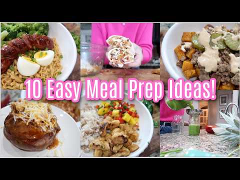 10 Easy High-protein Meal Prep Recipes | Healthy Family Meals! Homemade Dinner Ideas!