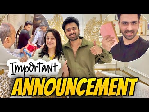 Important Announcement 📢| Santosh Ke Ghar Se Diwali Tohfa 😍 | Shoaib Ibrahim | Vlog