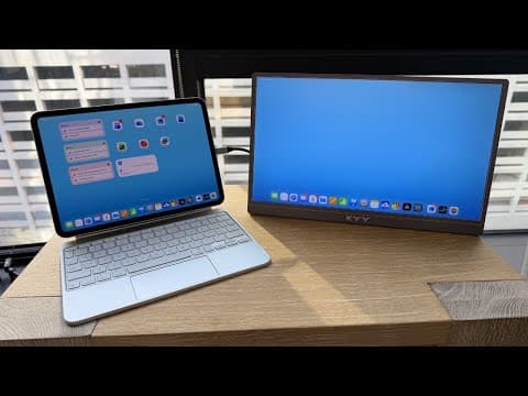 Get Your Portable Set Up Rolling With Mac And Ipad! Kyy K1302r Portable Monitor Review!