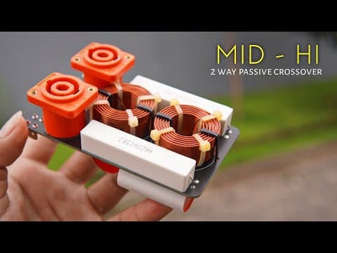 Making A Professional 2-way Passive Crossover | Mid-hi Crossover