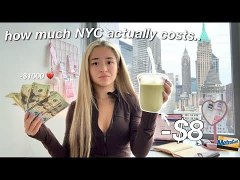 What I Spend Living Alone In Nyc In A Week! (vlog)