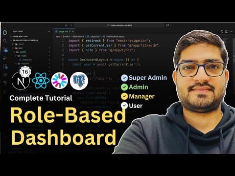 Build Role-based Dashboard With React 19 & Next.js 16 | Authentication & Authorization