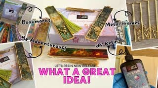 Let’s Try The New Bookmark Frames From @letsresin