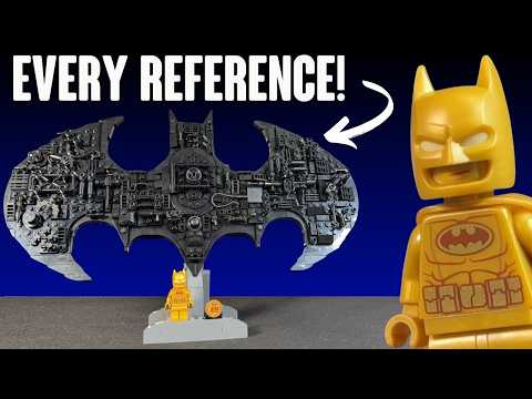 Every Reference In The $80 Lego Batman 20th Anniversary Batman Logo (set 76330)