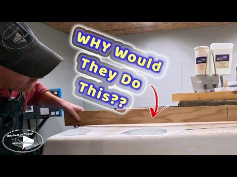 Correcting A Sagging Solid Fiberglass Sailboat Deck!